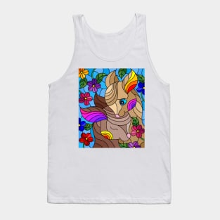 Stained Glass Adorable Deer Tank Top